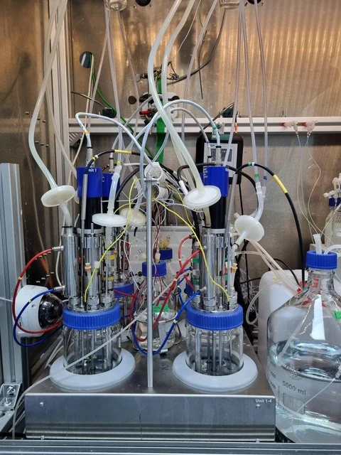 Bacteria were supplied with real off-gas, and the bioprocess demonstrated stable performance.